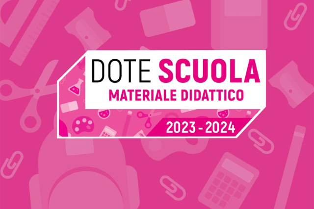 Dote Scuola - Materiale scolastico anno 2023-2024