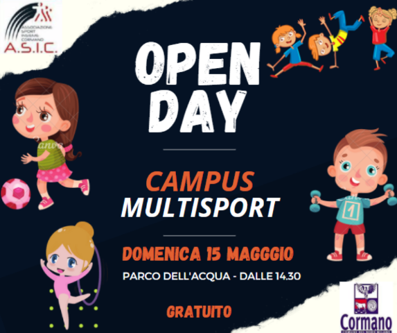Divertimento ed Informazioni con Open Day  del Multisport Asic Camp