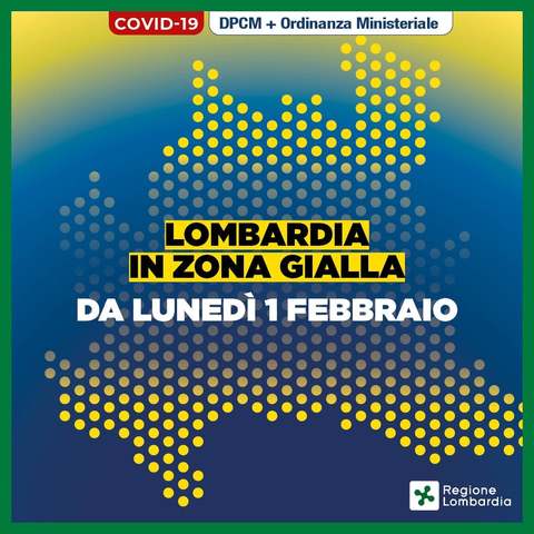 Coronavirus: nuove misure valide in Lombardia - zona gialla