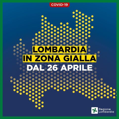 Coronavirus: nuove misure valide in Lombardia - zona gialla dal 26 aprile