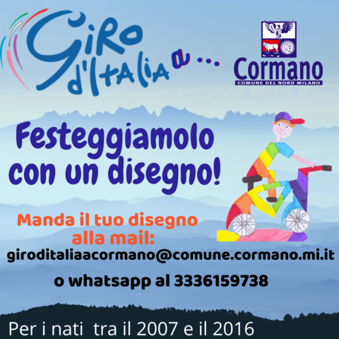 Disegniamo il Giro d'Italia a Cormano: aperto il concorso dedicato alla rosa!