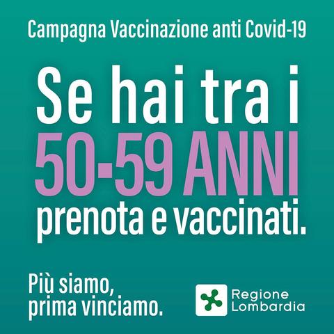Vaccino anti-Covid: dal 10 maggio aperte prenotazioni da 50 anni (nati nel 1971) e precedenti